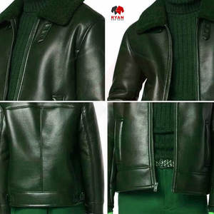 Chaqueta de Cuero para Hombre con Logotipo Personalizado, Color Sólido, Acabado Premium, Moda de Invierno, Servicio OEM ODM - Product Image 6