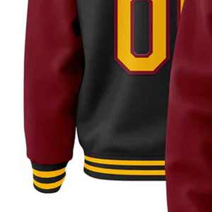 Chaqueta Deportiva Casual Personalizada de Manga Larga, Chaqueta Universitaria Deportiva de Color Sólido, Chaquetas de Béisbol para Hombre - Product Image 6