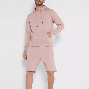 Sudadera con capucha y conjunto corto para hombre, chándal transpirable para correr, ropa informal con diseño estampado, Sudadera con capucha y conjunto corto - Product Image 1