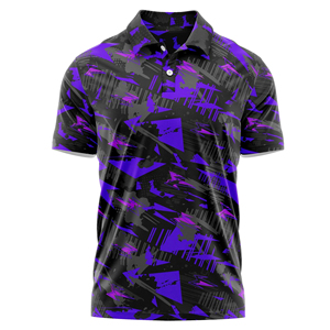 Polos de Golf a Cuadros Personalizados de Alta Calidad para Hombre, Secado Rápido, Absorción de Humedad, 100% Algodón, Estilo Casual, Impresión Sublimada de Alta Gama - Product Image 2