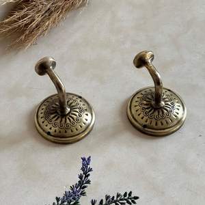 Brass wall <b>hooks</b> decorative storage <b>bathroom</b> kitchen hallway hardware solid durable rustproof wall mount storage home - Product Image 4