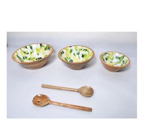 100% Natural Wooden Salad Bowl or Dinnerware Bowl With Server Latest Kitchen Hotel Home Restaurant Wholesale <b>Price</b> Bowl - Product Image 4