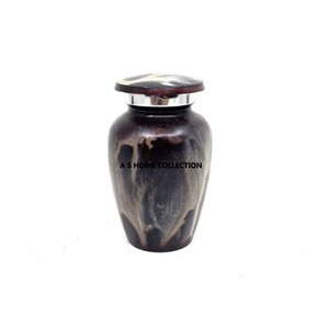 Funeral <b>Supplies</b> for Human and Pet Ash Keepsake Cremation Urn Black and Rose Gold Adult Urn Round Shape With Lid - Product Image 6