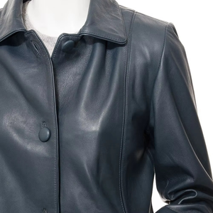 Chaquetas de Cuero Genuino Originales para Mujer, para Invierno y Otoño, Transpirables, Impermeables, Resistentes al Viento, Ecológicas, en Oferta - Product Image 3