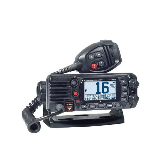 Standard Horizon GX1400 Eclipse Fixed Mount 25W VHF Radio Ultra Compact Class D Marine Transceiver for Boat Ship Vessel