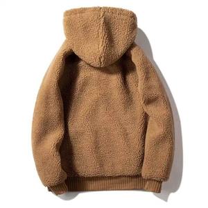 Sweat-shirts en polaire sherpa pour hommes de qualité supérieure en gros, lourds, en coton épais, logo personnalisé imprimé, respirant, pull-over d'automne - Product Image 2