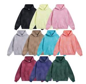 เสื้อฮู้ดดี้ผู้ชายทรงโอเวอร์ไซส์ ผ้าฝ้ายฟลีซ คอฮู้ด ล้างสีแบบแอซิด แขนยาว สไตล์สปอร์ต สำหรับออกกำลังกาย - Product Image 4