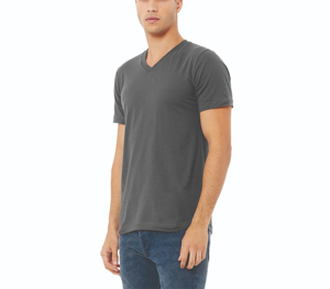 Nouvelle mode 2025 unisexe col en v blanc vente en gros t-shirts pour Sublimation Polyester T-shirt pour unisexe - Product Image 2