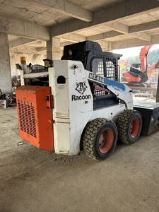 מעמיס זחלי משומש מדגם Racoon HT65A עם אביזר מטאטא, מעמיס דיזל משומש, מעמיס זחלי Racoon 3 טון מיני למכירה - Product Image 5