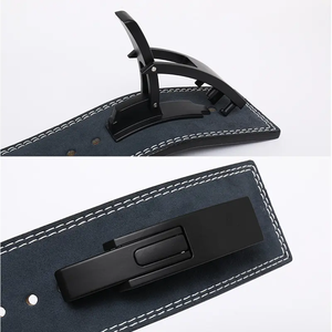 Ceinture de musculation de qualité supérieure 2026, logo personnalisé imprimé, ceinture de musculation en cuir de vache réglable, antidérapante, sécurité pour la remise en forme - Product Image 4