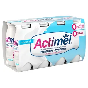 Actimel เครื่องดื่มนมไขมันต่ําธรรมดากลาสสิก 93มล. แพ็ค 4 ชิ้น
