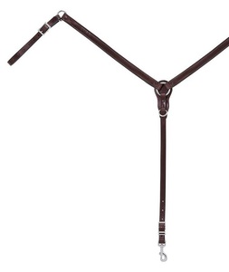 Collier de poitrine de selle Western pour chevaux Noir outillé Trail Pleasure et Barrel Roping Plastron en cuir de qualité - Product Image 4