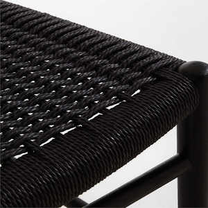 Silla de comedor de madera maciza de Fresno moderna con cuerda, muebles para el hogar de estilo simple de lujo japonés para comedor de hotel o apartamento - Product Image 2