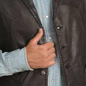 Gilet en cuir pour homme sur mesure 2025, prix de gros, qualité supérieure, respirant, matériau durable, gilet en cuir - Product Image 5