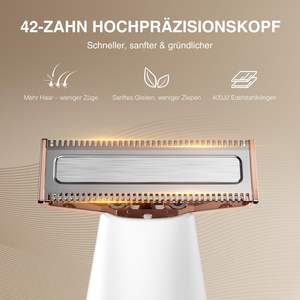 Afeitadora Eléctrica 2 en 1 para Mujer, Húmeda y Seca, Impermeable, Recargable por USB, Depilación Corporal, Recortadora de Bikini para Axilas y Rostro, Ideal para Hotel - Product Image 5