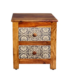 Table de chevet moderne en bois massif, personnalisée et fabriquée à la main, meuble de rangement poli de haute qualité pour un usage domestique - Product Image 2