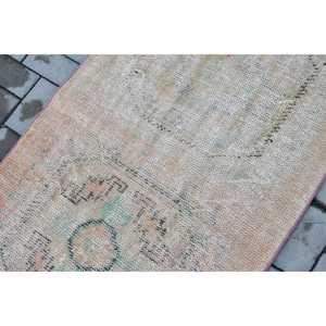 2.8x3.7 ft Vintage Turkish Rug, Small Rug, <b>Brown</b> <b>Wool</b> Rug - Product Image 5