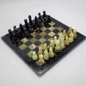 Luxury Marble <b>Chess</b> <b>Table</b> Handcrafted Stone Inlay Durable Waterproof for Outdoor Furniture Dining Living Room Bedroom Use - Product Image 5