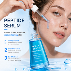 Suero Facial Multifunción 5 en 1 OEM, Niacinamida, SNAP-8, Péptido de Cobre Azul GHK-Cu, Suero Reparador Antienvejecimiento - Product Image 2