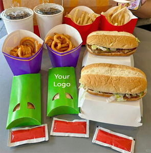 Caja Ecológica Desechable de Cartón Kraft para <span class=keywords><strong>Shawarma</strong></span> de Pollo, Personalizable OEM, Envase de Papel para <span class=keywords><strong>Comida</strong></span> Árabe para Llevar, Almuerzo - Product Image 4