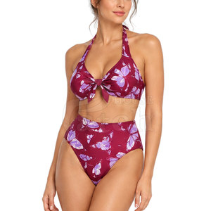 Women Swimming Collection Two Piece Stretch <b>Outfit</b> Decorative Bottom Design Beach Holiday Seaside Resort Wear - Product Image 5