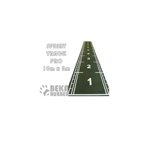 หญ้าเทียม Sprint Track Pro ขนาด 10x2 เมตร สีดำ ผลิตจากยางและไนลอน รองรับน้ำหนักได้สูงสุด 250 กก. สำหรับการฝึกซ้อมฟังก์ชันนอลฟิตเนส - Product Image 1