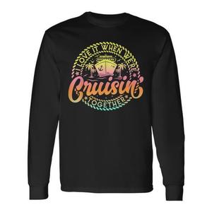T-shirt à manches longues assorti pour couple « Cruise Together We Rock » pour usage promotionnel - Product Image 1