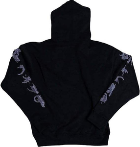 เสื้อฮู้ดผู้ชายสไตล์ไฮสตรีท ประดับคริสตัล สำหรับฤดูหนาว กันน้ำ ทรงโอเวอร์ไซส์ ผ้าคอตตอนผสม ซิปหน้า ราคาถูก - Product Image 2