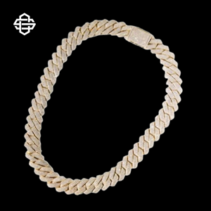 Hiphop Moissanite Cuban Link Chain <b>Necklace</b> Iced Out Prong Set Bling Jewelry <b>for</b> <b>Men</b> and Women Custom Luxury Statement Piece - Product Image 1