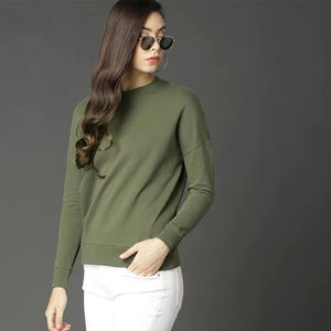 Sudadera con Capucha Verde Oliva para Mujer, Felpa Suave, 100% Algodón, Manga Larga, Cómoda, Informal, para Uso Diario, Elegante - Product Image 6