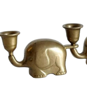 Handmade Antique Brass voi thiết kế người giữ ngọn nến tùy chỉnh in thanh lịch Bạc đám cưới Bảng trang trí nội thất - Product Image 1