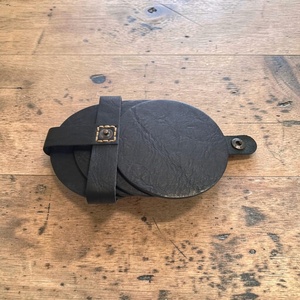 Leather Coasters-Drink Coasters-With Holder-Durable Table-Protectors Non-Slip Coaster-Set For Home And Office - Product Image 4