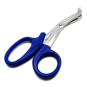 Ciseaux de traumatologie à bandage EMT à poignée bleue 5.5 Ciseaux médicaux polyvalents Instruments chirurgicaux par SUAVE INSTRUMENTS SURGICAUX - Product Image 1
