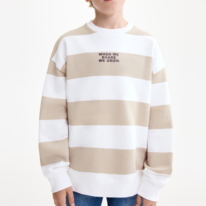 เสื้อสเวตเชิ้ตเด็กผู้ชาย คอกลม ลายทาง ผ้าคอตตอนผสม สำหรับผู้ซื้อขายส่งจำนวนมาก แขนยาว / ราคาถูก เสื้อผ้าลำลอง - Product Image 1