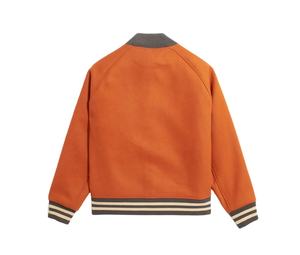 Chaquetas de lana para hombre con letras bordadas personalizadas al por mayor, chaqueta de béisbol universitaria de poliéster transpirable para hombre - Product Image 2