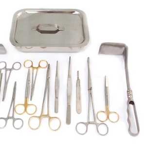 Juego de instrumentos quirúrgicos para cesárea, ginecología, cirugía de cesárea, con caja, 24 piezas - Product Image 3