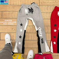 Pantalon de jogging évasé décontracté en toile légère avec taille élastique pour homme – Collection Designer Personnalisée