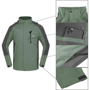 Chaqueta Impermeable Ligera para Hombre, Estilo Urbano, Precio al por Mayor, Chaqueta Impermeable Personalizada OEM, Chaqueta Cortavientos de Invierno para Hombre - Product Image 3