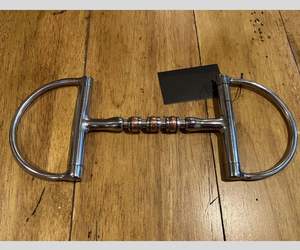 Broca de anillo Dee de 4 "de acero inoxidable de alta calidad, alambre trenzado de cobre, Boca de rodillo de cereza para productos de caballos ecuestres - Product Image 5