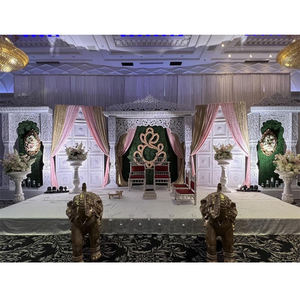 Mandap abierto de tema blanco lujoso para bodas Mandap DE BODA abierto moderno elegante Mandap de gran tema indio para bodas asiáticas - Product Image 1