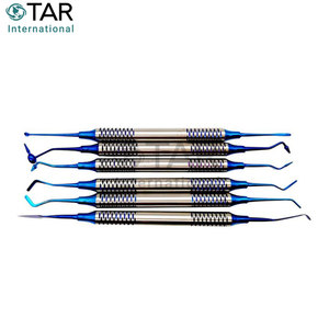 Remplissage en résine composite 6 pièces ensemble de spatules dentaires en titane Instruments médicaux en composite dentaire professionnel dentistes cavité - Product Image 6