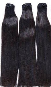 Paquetes de cabello humano virgen Remy indio recto Natural de 28-30 pulgadas WAFTED Ondas sedosas en extensiones de cabello humano de color natural - Product Image 5