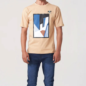 Camiseta de Hombre de Alta Calidad para Venta en Línea, Hecha en Pakistán, Nuevo Estilo Holgado con Estampado Gráfico, 100% Algodón - Product Image 1