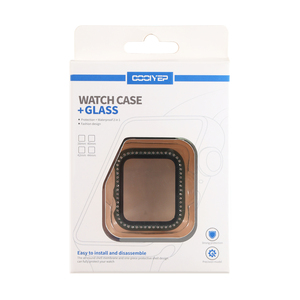 Coolyep bling diamant montre <span class=keywords><strong>intelligente</strong></span> <span class=keywords><strong>lunette</strong></span> dur pc étui protecteur sans film montre couverture pour <span class=keywords><strong>apple</strong></span> watch couverture - Product Image 1