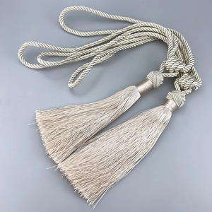 Living Room <b>Gold</b> Silk Fringe Big Tassel <b>Curtain</b> Tieback Elegant Home Decor Accessory for Windows and Interiors - Product Image 3