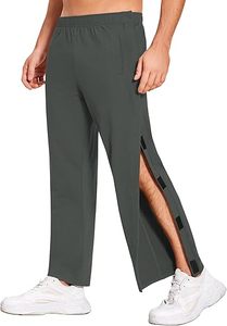 Men Women Casual <b>Post</b> Surgery Pants Tear Away <b>Basketball</b> Pants Elderly Patient High Quality Snap Button <b>Post</b> Surgery Sweatpants - Product Image 5