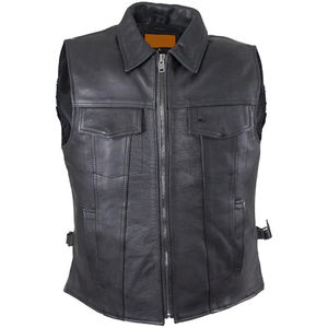 Gilet en cuir de moto professionnel, tissu véritable, gilet en cuir de moto d'hiver, respirant, disponible dans toutes les tailles et toutes les couleurs - Product Image 1
