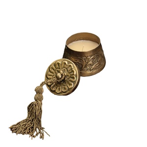 Pot de bougie fait main décoratif antique de meilleure qualité avec couvercle à bas prix - Product Image 4