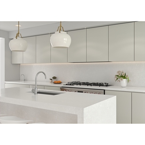 Custom <b>Prime</b> Core Kitchen & Bathroom Vanity Tops Artificial Calacatta Quartz Stone Countertops Prefab Cut Hotel Projects - Product Image 1