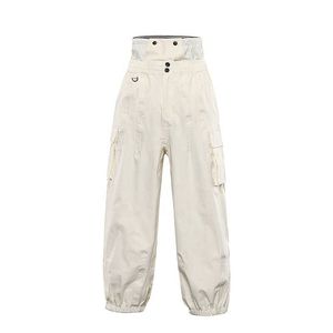 Pantalones de Esquí y Snowboard Unisex de Cintura Alta, Impermeables, Resistentes al Viento, Transpirables y Ecológicos, de Nailon/Algodón, para Deportes de Invierno al Aire Libre - Product Image 1